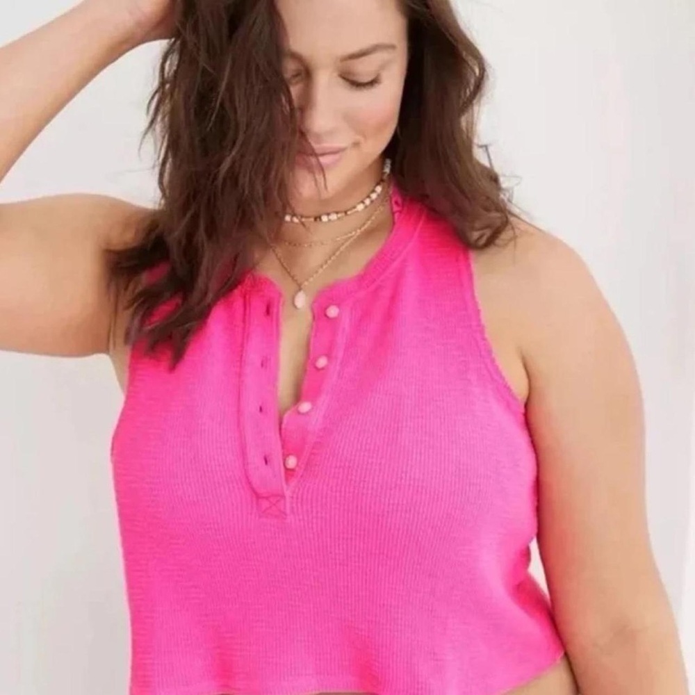Pink Sleeveless Women's Top